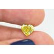 Heart Diamond Fancy Yellow Color 1.77 Carat SI1