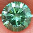 Fancy Green Round Diamond 1.00 Carat SI1