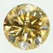 Round Diamond Fancy Orangy Brown Color Natural Certified Loose 1.49 Carat SI1