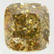 Cushion Cut Diamond Fancy Brown Color 1.51 Carat I2 GIA Certificate
