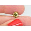 Round Shape Diamond Fancy Olive Green Loose 1.01 Carat VS2