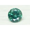 Loose Round Shape Diamond Fancy Green Color 1.01 Carat SI1 Certified Enhanced
