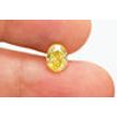 Oval Cut Diamond Fancy Yellow Color 1.32 Carat SI1