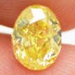 Oval Cut Diamond Fancy Yellow Color 1.32 Carat SI1