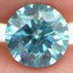 Loose Round Diamond Fancy Blue 1.13 Carat SI2