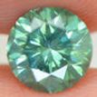 Green Diamond Loose Round Shape VS2 1.15 Carat