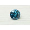 Loose Round Shape Diamond Real Fancy Blue Color 1.17 Carat I1 Certified Enhanced