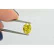 Oval Diamond Fancy Yellow Color 1.20 Carat SI2 IGI Certified