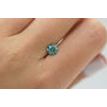 Round Shaped Diamond Loose Fancy Blue 1 Carat SI2