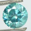1 Carat Diamond Loose Round Shape Fancy Turquoise SI2