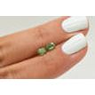 Oval Diamond Pair Fancy Green 1.02 TCW VS1