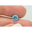Round Diamond Fancy Blue 1.12 Carat SI1