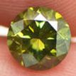 Fancy Olive Green Round Diamond 1.11 Carat VS2