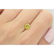 Round Cut Diamond Fancy Yellow Color SI1 1.08 Carat