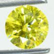 Loose Yellow Round Diamond 1.09 Carat SI1