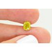 Cushion Cut Diamond Fancy Yellow Color 1.10 Carat SI2