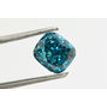 Cushion Cut Diamond Fancy Blue Certified 1.18 Carat VVS2