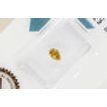 Pear Shape Diamond Fancy Yellow Brown 0.36 Carat SI2 IGI Certificate