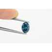 Oval Cut Diamond Fancy Blue Color 1.05 Carat SI1