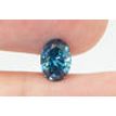 Oval Cut Diamond Fancy Blue Color 1.05 Carat SI1