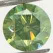 Round Cut Diamond Fancy Green Color 2.50 Carat SI1