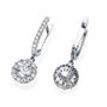 Halo Diamond Earrings Drop/Dangle 2.25 Ct Total Carat Weight - Model ERA03