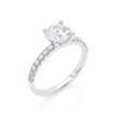 Sollitaire&Side stones Diamond Ring 1.14 Ct Total Carat Weight - Model ALICE