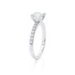 Sollitaire&Side stones Diamond Ring 1.14 Ct Total Carat Weight - Model ALICE