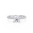 Sollitaire&Side stones Diamond Ring 1.14 Ct Total Carat Weight - Model ALICE