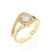 Halo Diamond Ring 1.64 Ct Total Carat Weight - Model ISLA