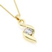 Solo Diamond Necklace 1.30 Ct Total Carat Weight - Model NCSR-08