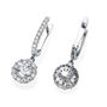 Diamond Halo Drop Earrings 1.20 ct TCW - Model ERA03