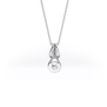 Solitaire Diamond Pendant Necklace 1 Ct Total Carat Weight - Model ANNA