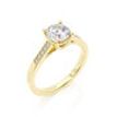 Sollitaire&Side stones Diamond Ring 1.10 Ct Total Carat Weight - Model RACHEL