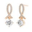 Diamond Pave Dangle Earrings 1.17 ct TCW - Model MAYA