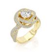Sollitaire&Side stones Diamond Ring 2.20 Ct Total Carat Weight - Model MADELINE