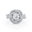Sollitaire&Side stones Diamond Ring 2.20 Ct Total Carat Weight - Model MADELINE