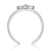 925 Sterling Silver Natural Diamond Bow Tie Adjustable Toe Ring