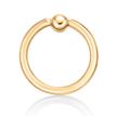 Women's Universal Hoop Ring, 14K Yellow Gold, 3/8 Inch, 10MM, 16 Gauge