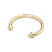 Women's Circular Horseshoe Nipple Ring Ring with Spikes, 14K Yellow Gold, 5/8 Inch, 14 Gauge 
