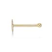 Women's Hamsa Straight Bone Stud Nose Ring, 14K Yellow Gold, 20 Gauge | Lavari Jewelers