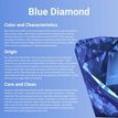 Women's Blue Diamond Curved Nose Screw, 14K White Gold, .05 Carat, 20 Gauge, 2.4 MM | Lavari Jewelers