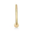 Women's Open Nose Ring Hoop, 14K Yellow Gold, 10 MM, 20 Gauge  | Lavari Jewelers