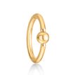 Women's Captive Bead Universal Hoop Ring, 14K Yellow Gold, 3/8 Inches, 10 MM, 16 Gauge | Lavari Jewelers
