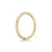 Women's 8 MM Textured Hoop Nose Ring, 14K Yellow Gold, 20 Gauge | Lavari Jewelers