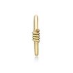 Women's 10 MM Twist Design Hoop Earring with Multi-Purpose Clicker, 14K Yellow Gold, 20 Gauge | Lavari Jewelers