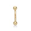 Women's Curved Barbell Eyebrow Ring, 14K Yellow Gold, 5/16 Inch, 16 Gauge | Lavari Jewelers