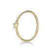 Women's 8 MM Star Hoop Nose Ring, 14K Yellow Gold, 20 Gauge | Lavari Jewelers