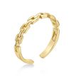 10K Yellow Gold Link Design Adjustable Toe Ring