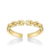 10K Yellow Gold Link Design Adjustable Toe Ring